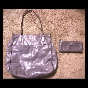 Hobo bag and matching wallet